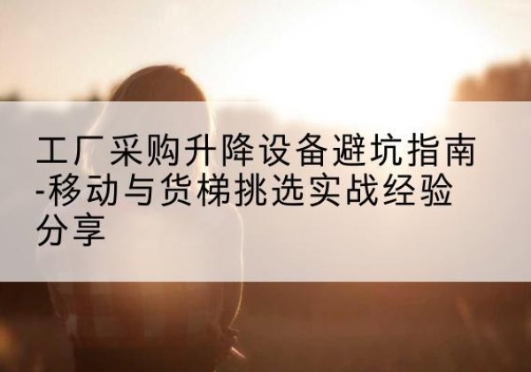 和静移动式升降机怎么选-工厂采购升降设备避坑指南-移动与货梯挑选实战经验分享